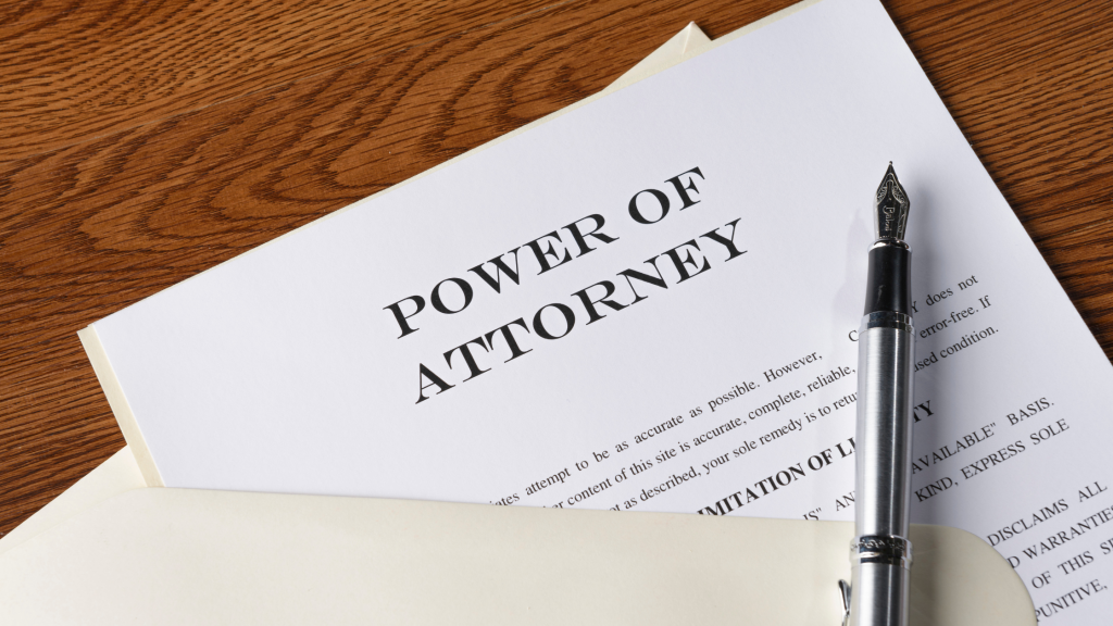 Power of Attorney document example